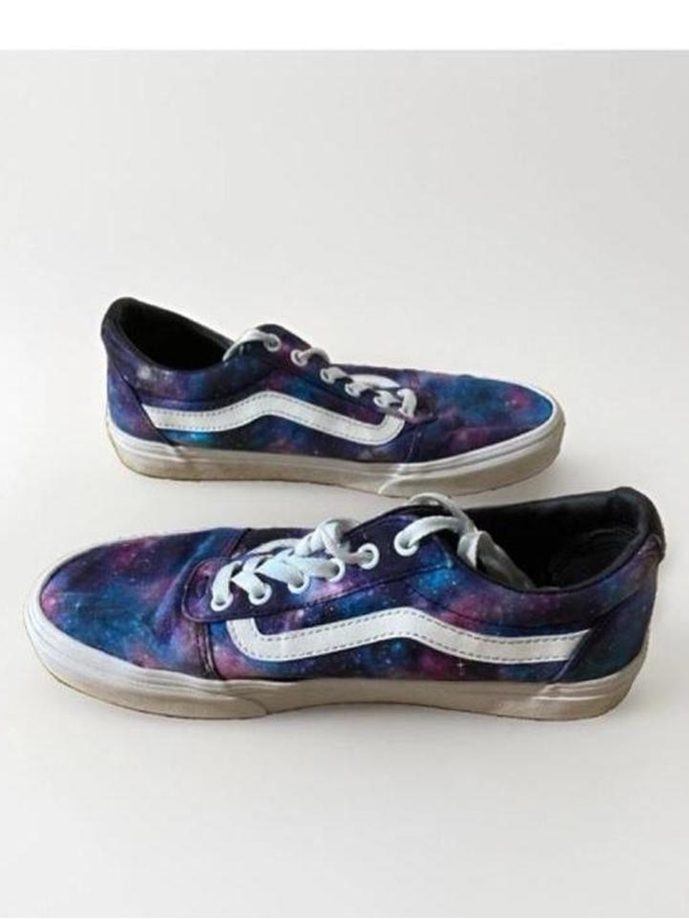 Vans Galaxy Print Low Top Sneakers in Blue and Purple